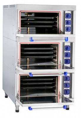 Шкаф жарочный ШЖЭ-3-Э, эмалированная духовка, 840x900x1500 мм, лицев. нерж.